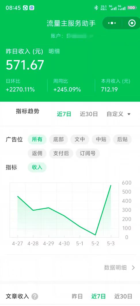 最新公众号托管躺赚项目，操作简单，只需复制粘贴，小白每天花五分钟，…