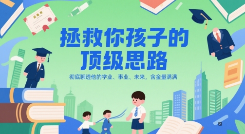 付费文章：拯救你孩子的顶级思路，彻底聊透他的学业、事业、未来，含金量满满-800资源网