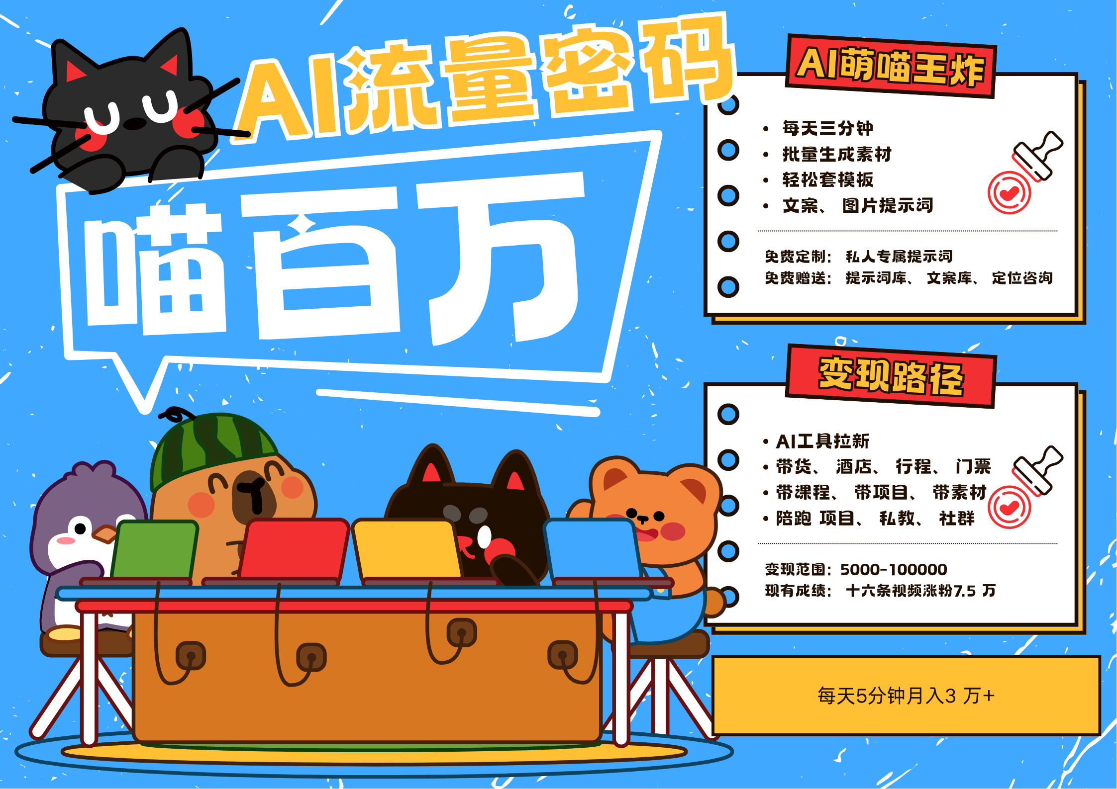 AI+宠物+旅行，2025最火流量密码 轻松用AI宠物做文旅账号，N种变现渠道月入五位数-800资源网