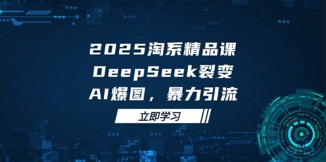 2025无界精品课，DeepSeek裂变，AI爆图，暴力引流助力淘系运营-800资源网