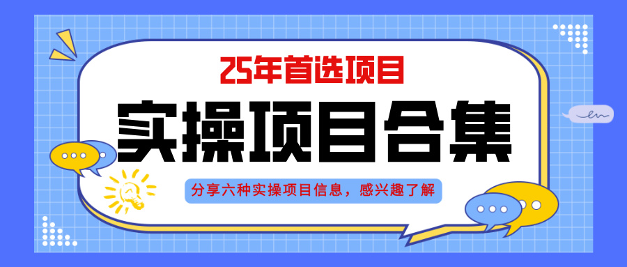 2025年实操六大项目实操演练，挂机类型，AI直播类型，轻资产创业类型，…-800资源网