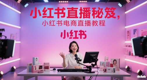 小红书直播秘笈，小红书电商直播教程-800资源网