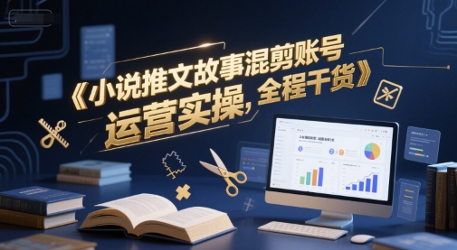 小说推文故事混剪账号运营实操，全程干货-800资源网