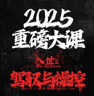2025重磅大课，入世2，驾驭与控制-800资源网