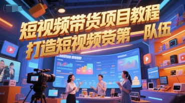 短视频带货项目教程，打造短视频带货第一队伍-800资源网