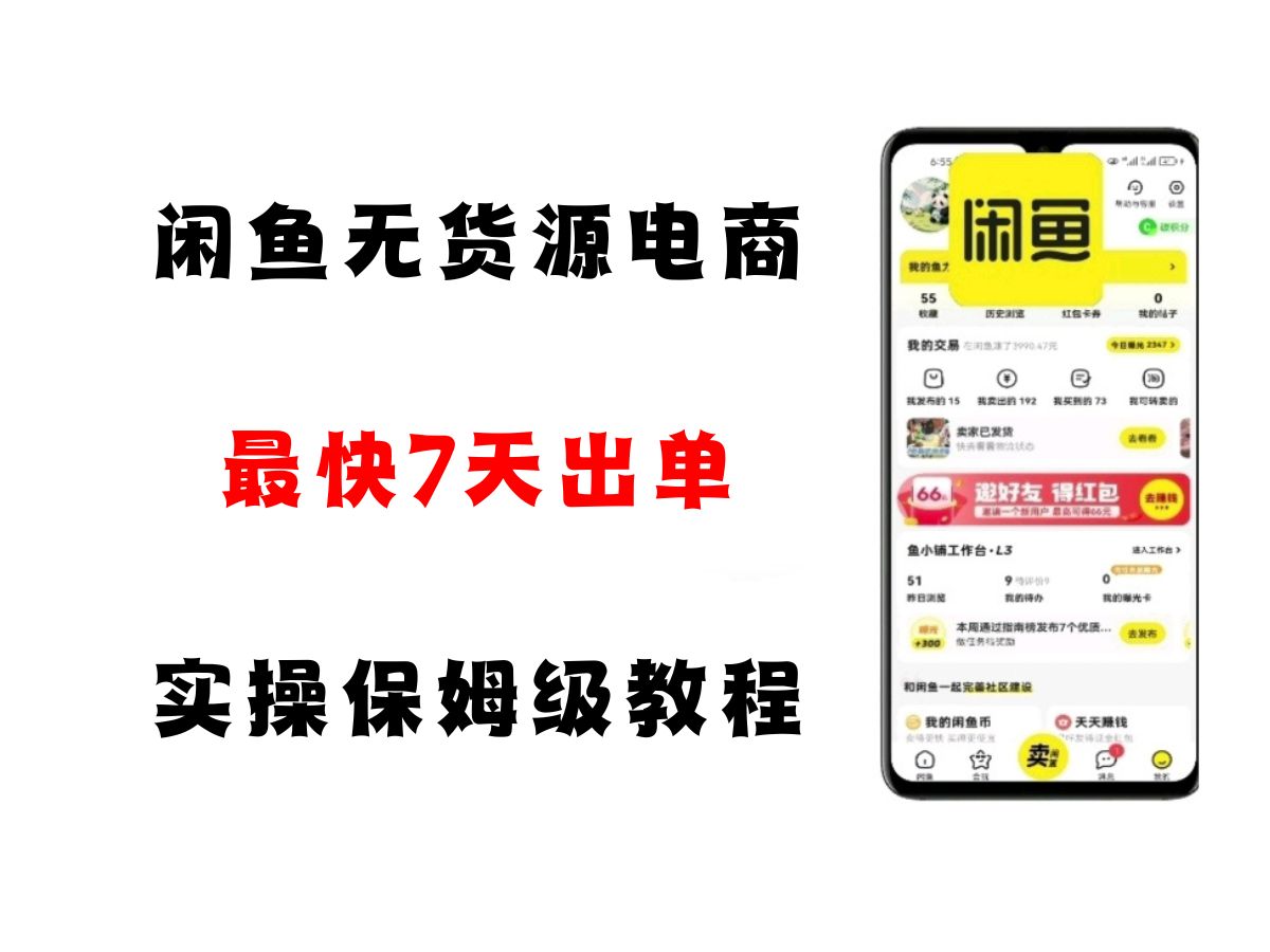 闲鱼无货源电商，实操保姆级教程，适合新手小白-800资源网