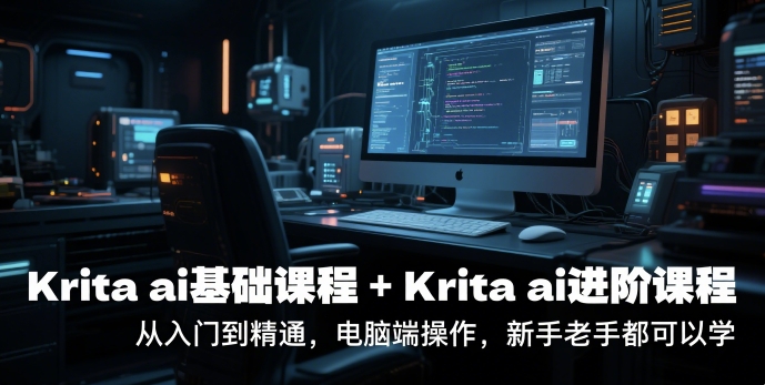 krita ai基础课程+Krita ai进阶课程，从入门到精通，电脑端操作，新手老手都可以学-800资源网