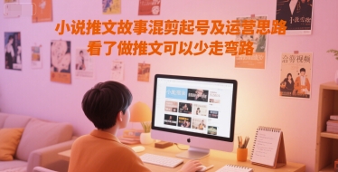 小说推文故事混剪起号及运营思路，看了做推文可以少走弯路-800资源网