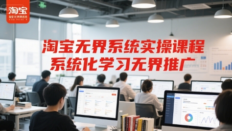 淘宝无界系统实操课程，系统化学习无界推广-800资源网