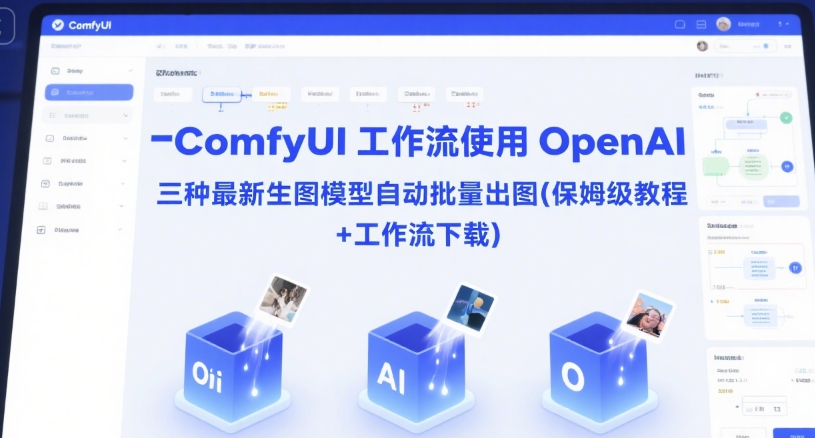 ComfyUI 工作流使用 OpenAI 三种最新生图模型自动批量出图(保姆级教程+工作流下载)-800资源网