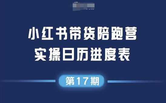 小红书第17期带货陪跑营，不囤货，无不直播，无不投流，通过选品+笔记内容+测品+笔记铺量+矩阵运营打爆款-800资源网