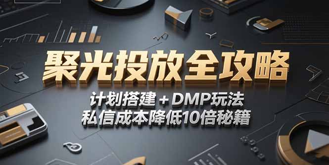 2025小红书聚光投放全攻略，计划搭建+DMP玩法，私信成本降低10倍秘籍-800资源网