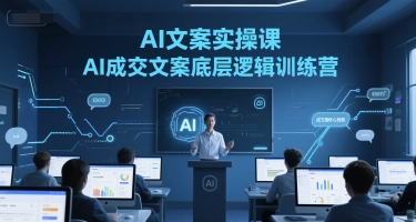 AI文案实操课，AI成交文案底层逻辑训练营-800资源网