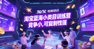 淘宝蓝海小类目训练营， 竞争小，可复制性强-800资源网