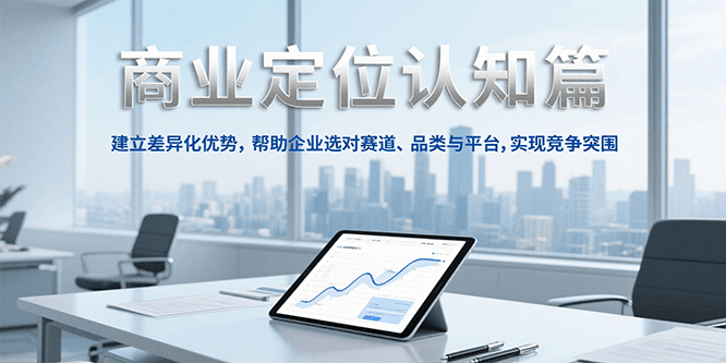 商业定位认知，建立差异化优势，帮助企业选对赛道、品类与平台，实现竞争突围-800资源网