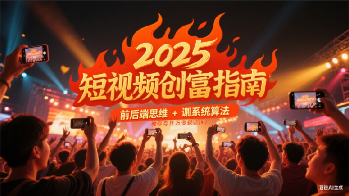 2025短视频创富指南，前后端思维 + 系统算法，教你月入过万变现路径-800资源网