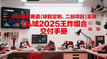 小众暴利赛道(球鞋定制，二创项目)实体+私域2025王炸组合  交付手册-800资源网