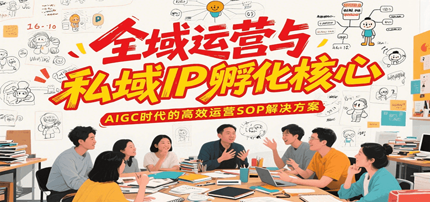 全域运营与私域IP孵化核心，AIGC时代的高效运营SOP解决方案-800资源网