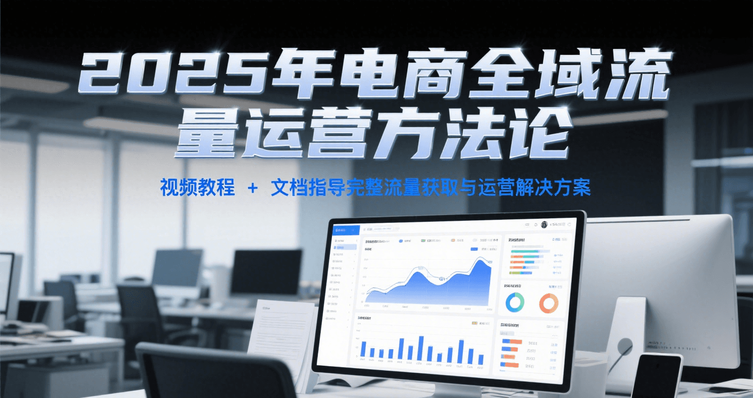 2025年电商全域流量运营方法论，视频教程+文档指导完整流量获取与运营解决方案-800资源网