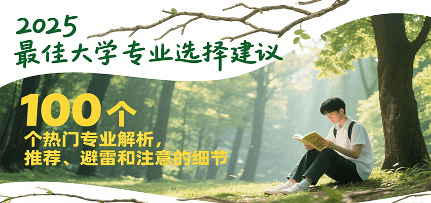 2025最佳大学专业选择建议，100个热门专业解析，推荐、避雷和注意的细节-800资源网