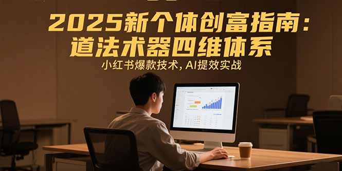 2025新个体创富指南：道法术器四维体系，小红书爆款技术，AI提效实战-800资源网