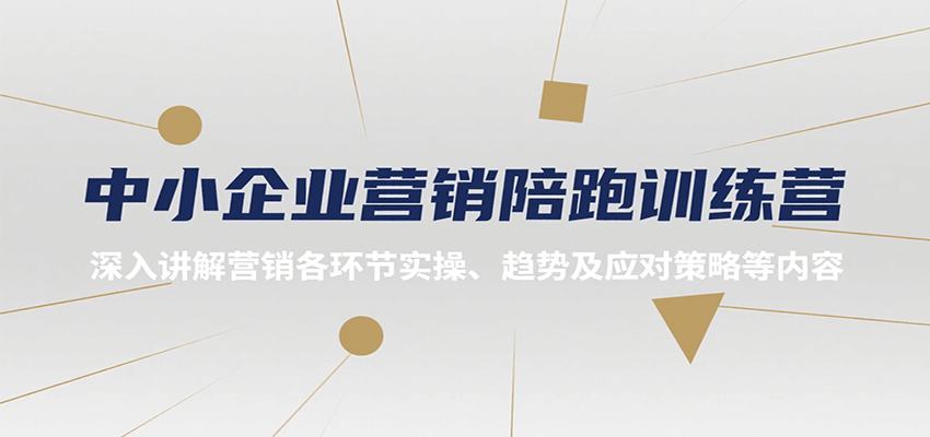 中小企业营销陪跑训练营，深入讲解营销各环节实操、趋势及应对策略等内容-800资源网