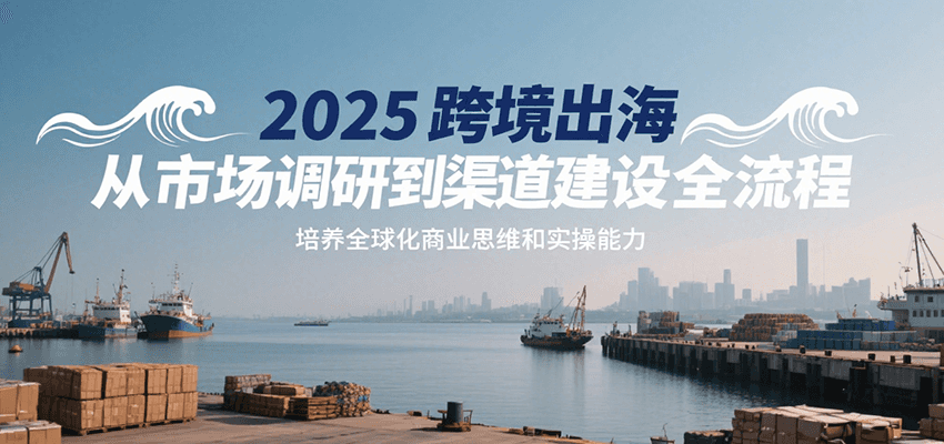 2025跨境出海从市场调研到渠道建设全流程，培养全球化商业思维和实操能力-800资源网