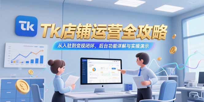 Tk店铺运营全攻略，从入驻到变现闭环，后台功能详解与实操演示-800资源网