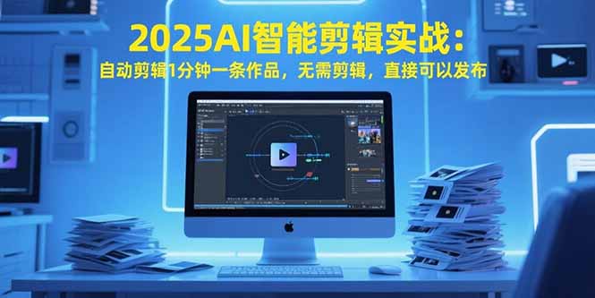 2025AI智能剪辑实战：自动剪辑1分钟一条作品，无需剪辑，直接可以发布-800资源网