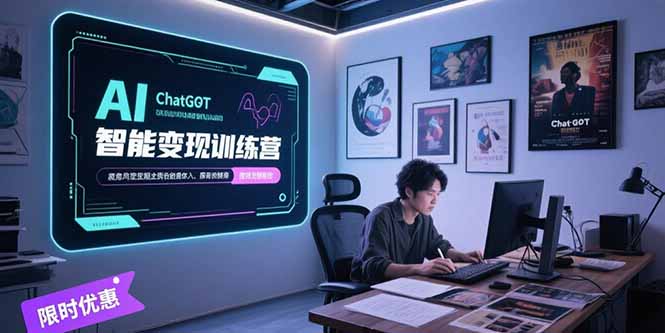 AI智能变现训练营，ChatGPT写作变现，电影解说制作，图文带货方法论-800资源网