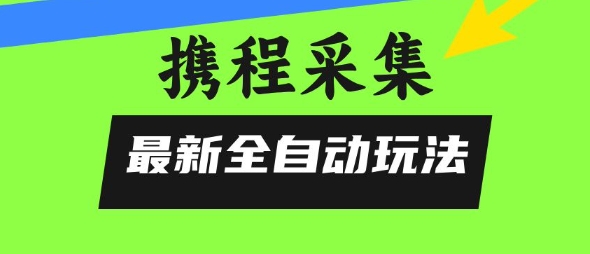 携程信息采集全自动玩法，0风控，无脑开干-800资源网
