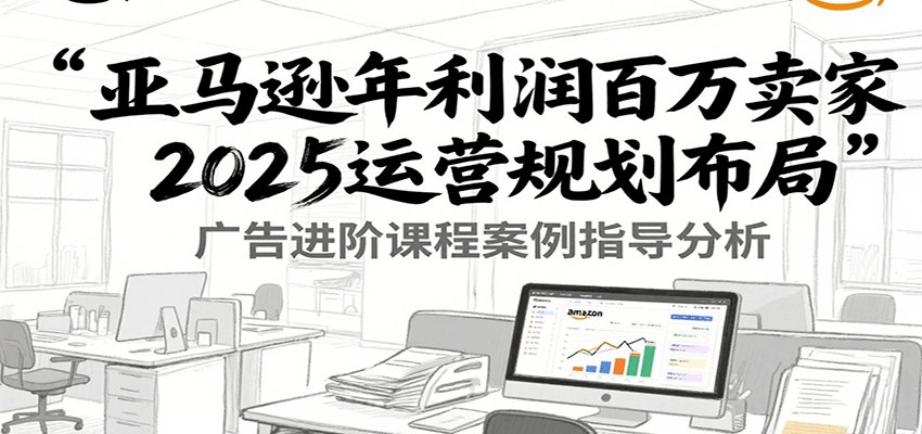 亚马逊年利润百万卖家2025运营规划布局，广告进阶课程案例指导分析-800资源网