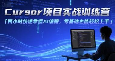 Cursor项目实战训练营，两小时快速掌握AI编程，零基础也能轻松上手-800资源网