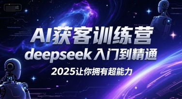 AI获客训练营，deepseek入门到精通，2025让你拥有超能力-800资源网