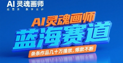 AI灵魂画师，蓝海赛道，条条作品几十W播放，爆款不断-800资源网