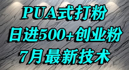 怎么打创业粉，PUA制造焦虑，单人日引500+精准流量-800资源网