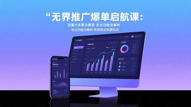 无界推广爆单启航课：流量分发算法解密 后台功能全解析 投放前必知避坑点-800资源网