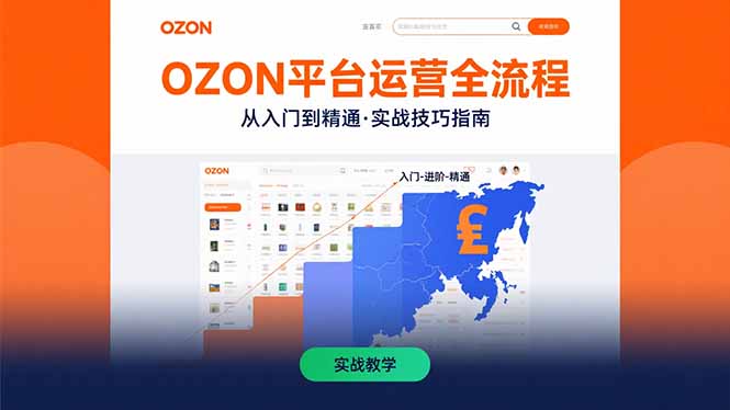 OZON平台运营全流程：快速掌握OZON从入门到精通的实战技巧-800资源网