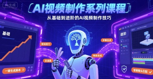 AI视频制作系列课程，从基础到进阶的AI视频制作技巧全涵盖-800资源网