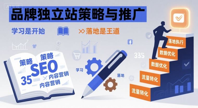 品牌独立站策略与推广，学习是开始，落地是王道-800资源网