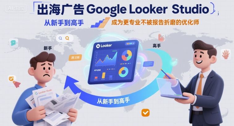 出海广告Google Looker Studio从新手到高手，成为更专业不被报告折磨的优化师-800资源网