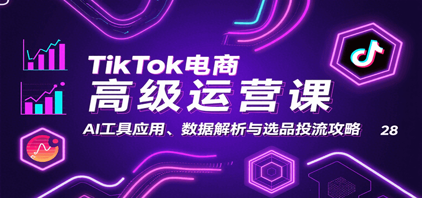 TikTok电商高级运营课：AI工具应用、数据解析与选品投流攻略-800资源网