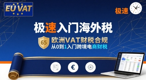 极速入门海外税，欧洲VAT财税合规，从0到1入门跨境电商财税-800资源网