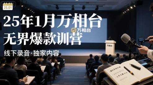 25年1月万相台无界爆款特训营线下录音-800资源网