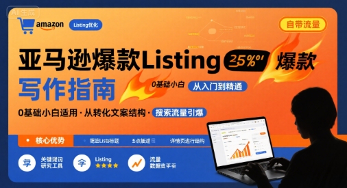 亚马逊爆款Listing写作方法，亚马逊0基础小白也能写爆款自带流量的Listing-800资源网