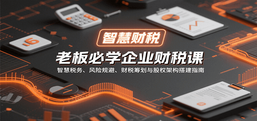 老板必学企业财税课：智慧税务、风险规避、财税筹划与股权架构搭建指南-800资源网
