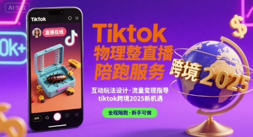 Tiktok物理整蛊直播陪跑服务-tiktok跨境2025-800资源网