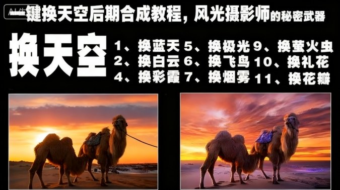 一键换天空后期合成教程，风光摄影师的秘密武器-800资源网