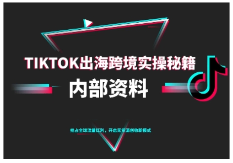 TikTok跨境电商0-1搭建运营，TK出海跨境实操秘籍（10月更新）-800资源网