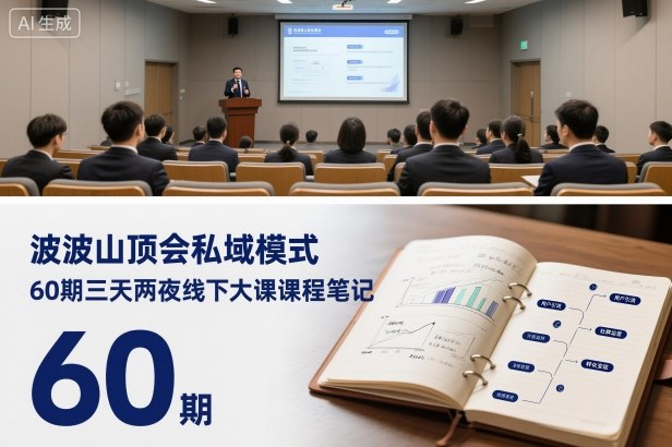 波波山顶会私域模式60期三天两夜线下大课课程笔记（文档）-800资源网